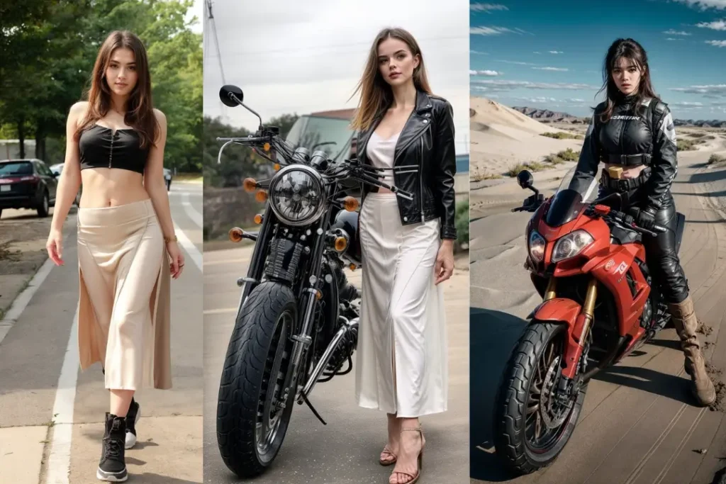motorcycle outfit ideas for ladies