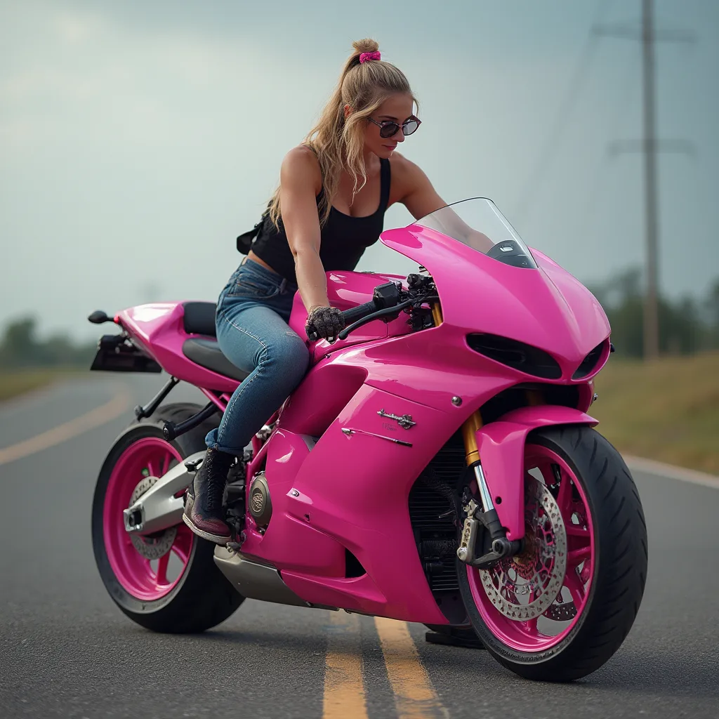 Ducati 848 Evo Pink Bike