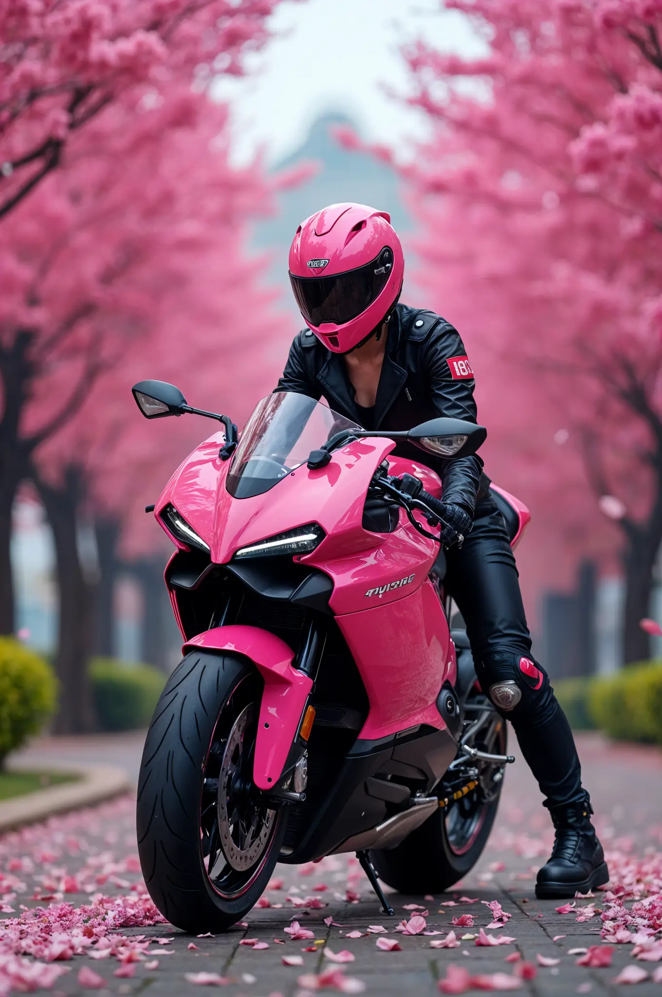 Ducati Panigale V4S Pink Bike